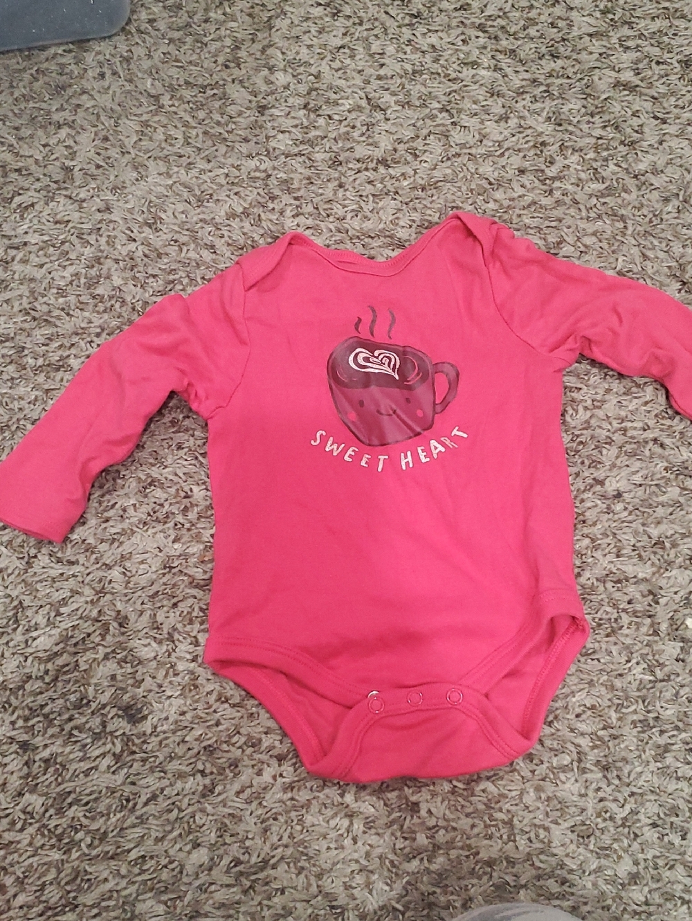 dip Pink Long-Sleeve Baby Bodysuit with Hot Cocoa Mug